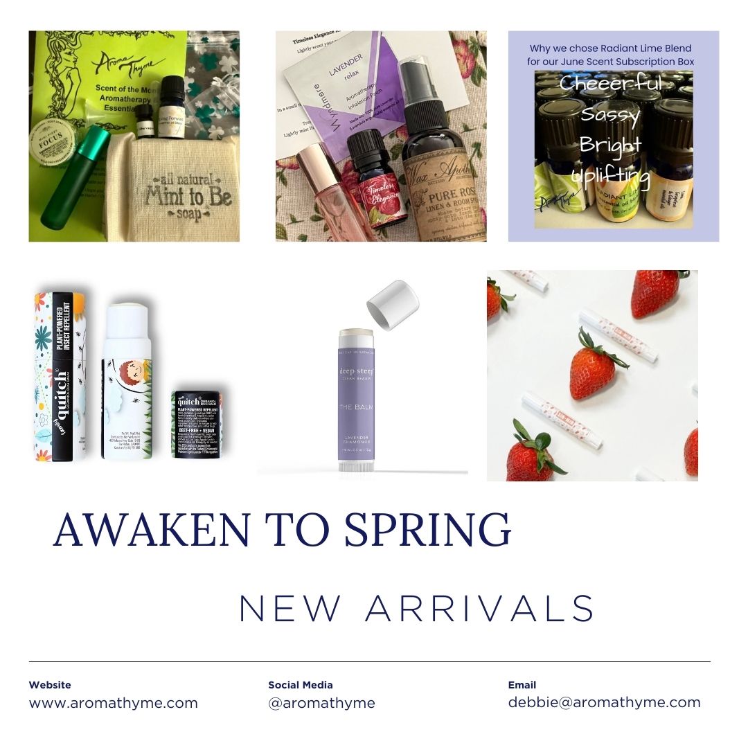 new aromatherapy arrivals for spring