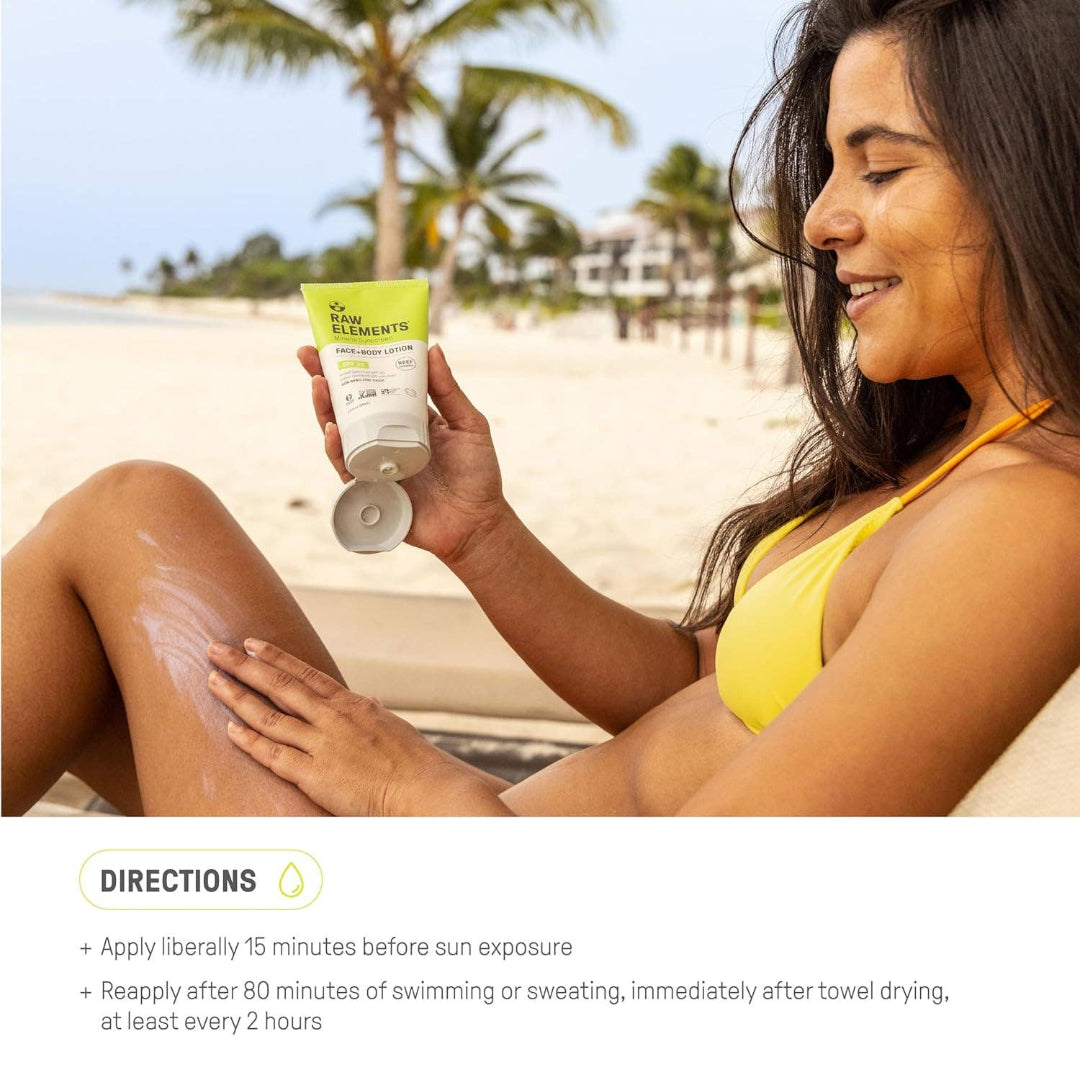 Raw Elements Natural Sunscreen SPF 30 Travel Size 1 oz